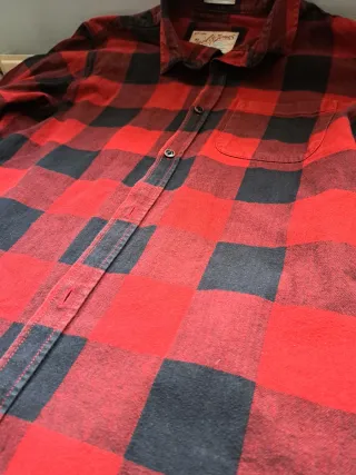 Camisa cuadros Jack & Jones roja y negra