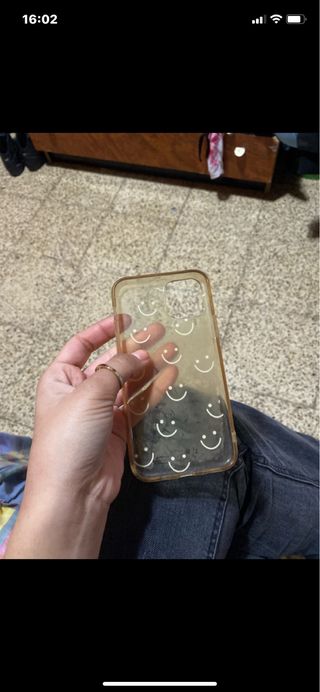 Funda iPhone 11 Pro Smiley Transparente