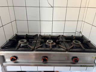 Fogón industrial 3 fuegos