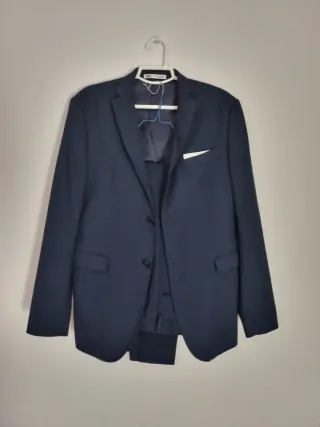 Traje de hombre Zara azul