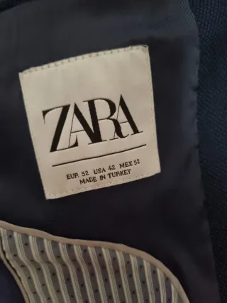 Traje de hombre Zara azul