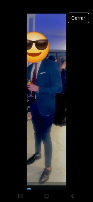 Traje de hombre Zara azul