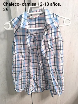 Chaleco Camisa H&M 12-13 años