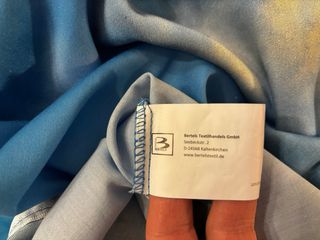 Federa cuscino Bertels 76x76 cm blu