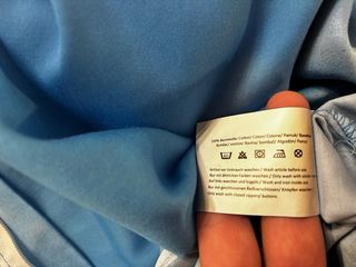 Federa cuscino Bertels 76x76 cm blu