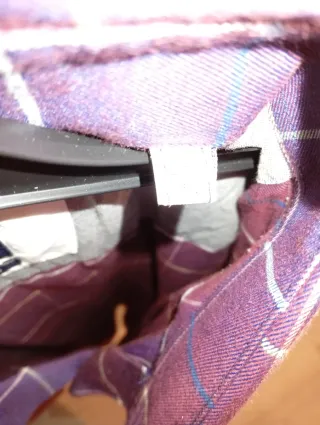 Camisa CROSS Hombre XL Morado Cuadros