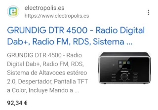 Radio digital GRUNDIG DTR 4500