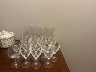 Set Bicchieri Vetro Trasparente