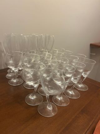 Set Bicchieri Vetro Trasparente