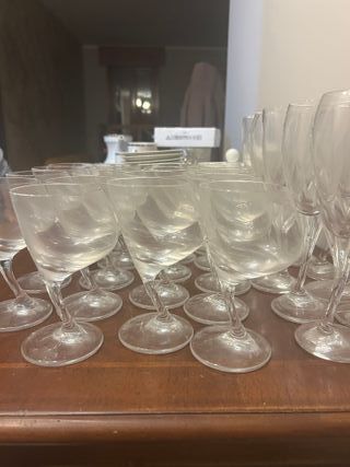 Set Bicchieri Vetro Trasparente