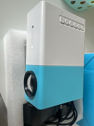 Proyector LED Azul y Blanco