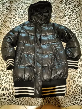 Piumino bambina nero 10-11 anni