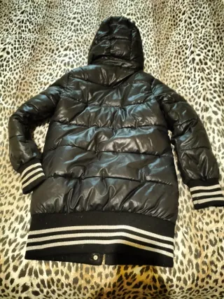 Piumino bambina nero 10-11 anni