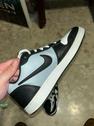 Nike Ebernon Low Prem Hombre Negro/Blanco, 45