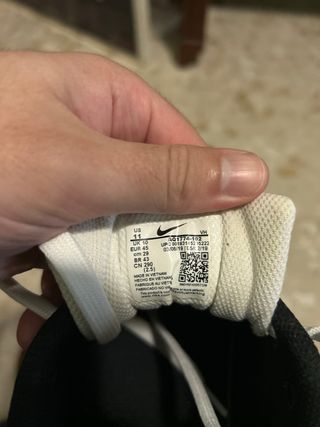 Nike Ebernon Low Prem Hombre Negro/Blanco, 45