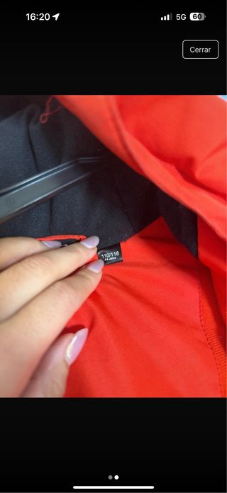 Chaqueta niño para nieve talla 4/6