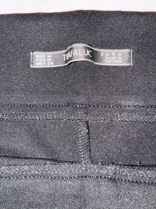 Leggings Zara Talla M Negros De Vestir