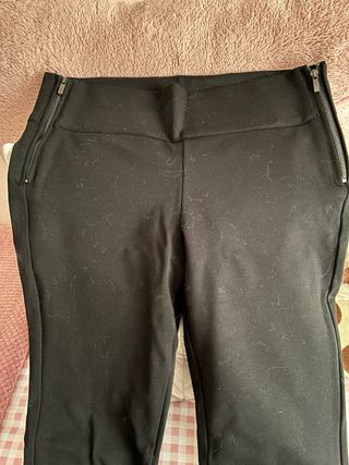 Leggings Zara Talla M Negros De Vestir