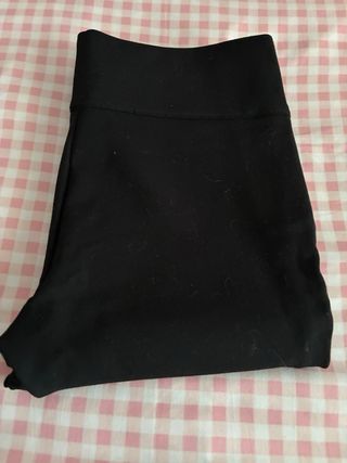 Leggings Zara Talla M Negros De Vestir