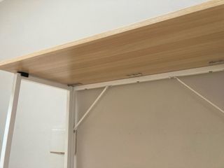 Mesa escritorio plegable madera y metal