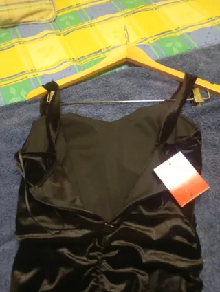 Vestido nuevo negro corto tirantes fiesta