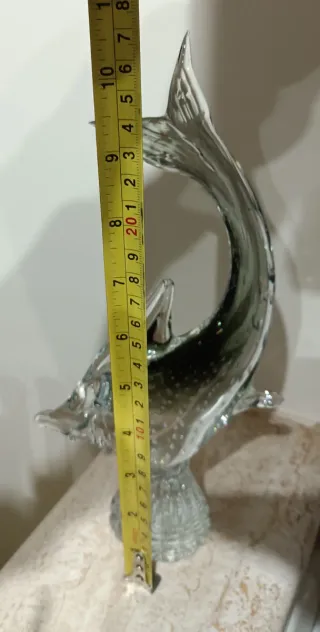 Grande scultura Pesce Spada in vetro di Murano