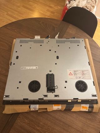 Placa de inducción negra