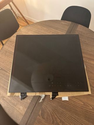 Placa de inducción negra