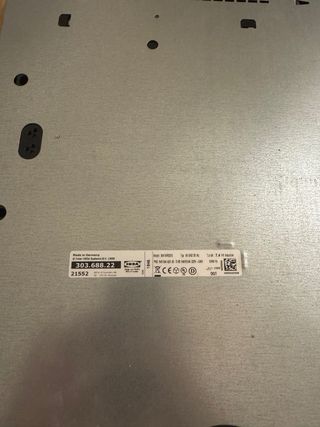 Placa de inducción negra