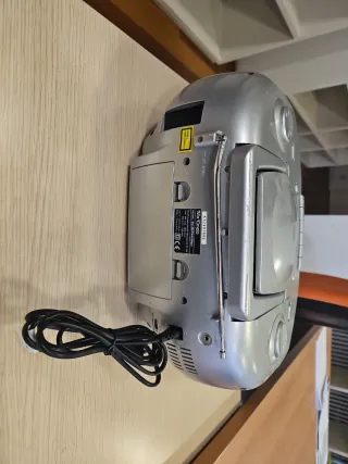 Radio Cassette CD Mx Onda Gris/Plata