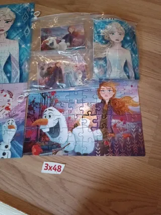 3 Puzzles Frozen Elsa Olaf Anna
