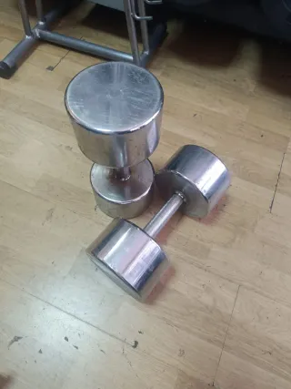 Mancuernas de gimnasio 22kg cromadas