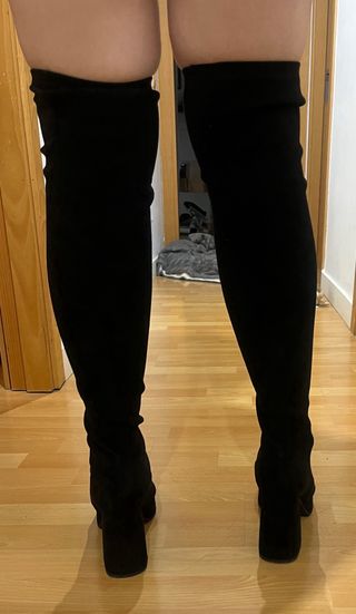 Botas altas terciopelo