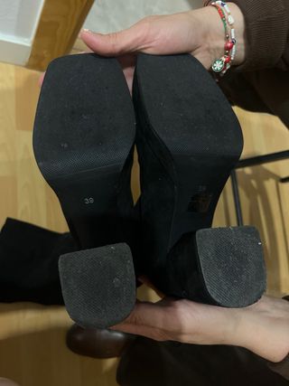 Botas altas terciopelo