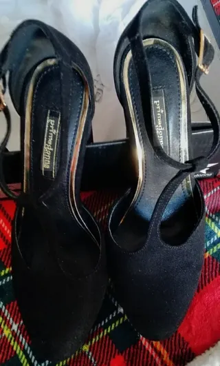 Primadonna Scarpe Tacco Alto Zeppa Nere Tg 36