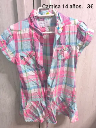 Camisa cuadros Mayoral 14 años