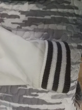 Chaqueta Schott Piel Talla XL Negra/Blanca