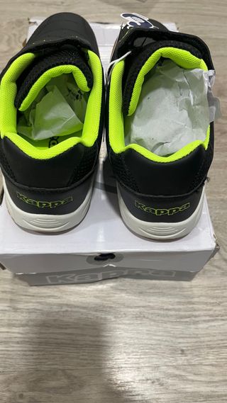 Zapatillas Kappa Talla 38 Negras y Verdes