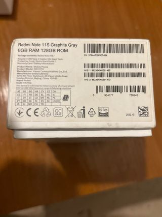 Scatola originale per Redmi Note 11S Xiaomi