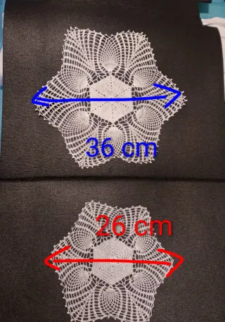 2 Tappeti all'uncinetto bianchi