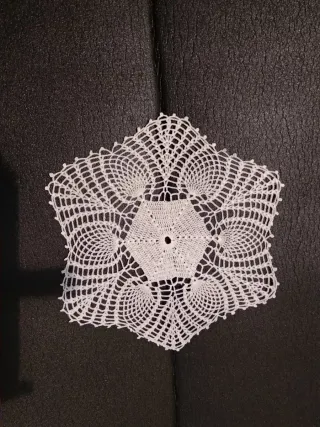 2 Tappeti all'uncinetto bianchi