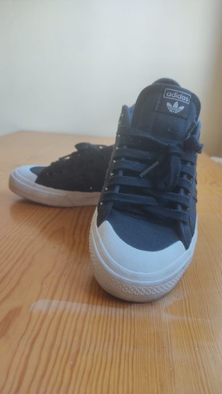 Zapatillas Adidas Nizza Talla 40 Negras Blancas