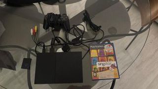 Consola Ps2 con Mando y Cables