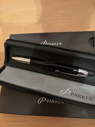 Bolígrafo Parker Negro Nuevo con propaganda