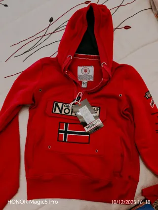 Sudadera Norway Geographical Mujer Talla M Roja