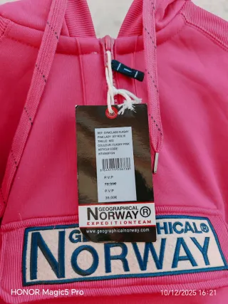 Sudadera Norway Geographical Mujer Talla M Roja