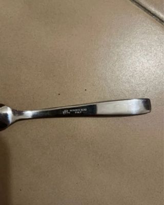 Set 6 Cucchiaini Metallo inox Argento