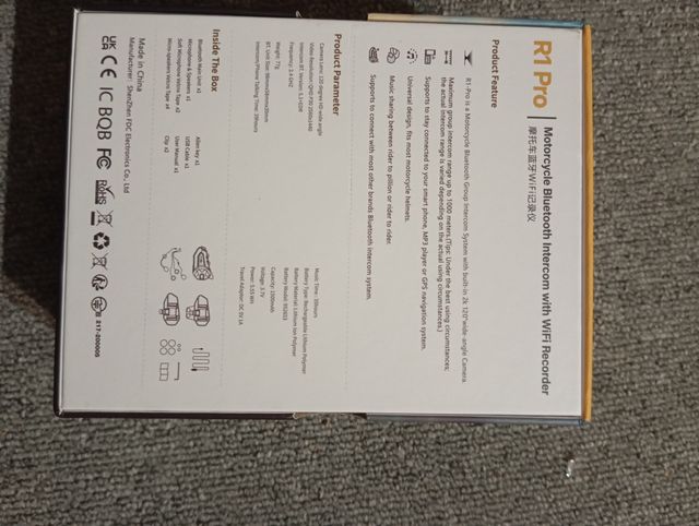 Intercomunicador FreedConn R1-PRO Bluetooth 5.1 per moto