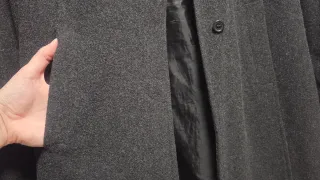Abrigo paño gris oscuro