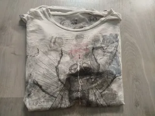 Camiseta Pull&Bear Estampada Talla M